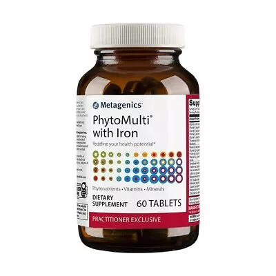 Metagenics Phytomulti With Iron 60 Tabs • $39.98