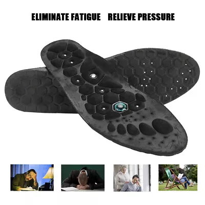£7.54 • Buy Foot Magnetic Massage Shoe Insoles Acupressure Therapy Reflexology Pain Relief M