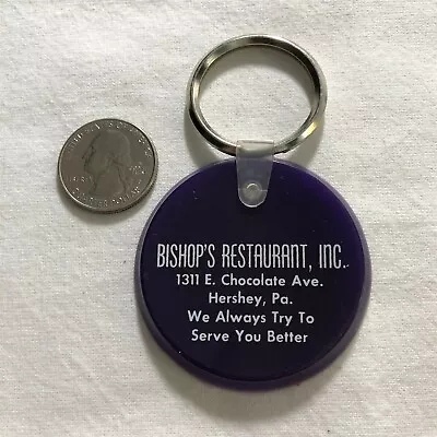 $4.65 • Buy Bishop's Restaurant Hershey Pennsylvania Purple Keychain Key Ring #36501