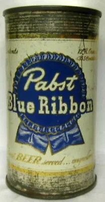 PABST BLUE RIBBON BEER Ss Flat Top CAN Milwaukee WISCONSIN PBR VANITY TOP LID • $15.95