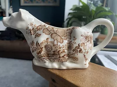 Lovely Crown Devon. Fieldings Staffordshire. Pottery Cow Shaped Creamer. Brown. • £20