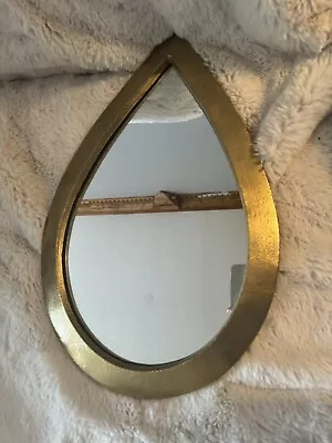 World Market Tear Drop Gold Wall Mirror Boho/Moroccan • $49.99