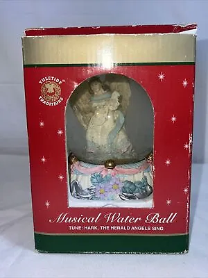 Musical Snow Globe With Glittered Water Hark The Herald Angels Sing Open Box • $21.25