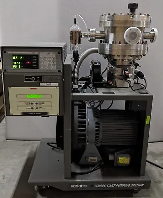 MDC Conflat Vacuum Chamber W/ Gauges Turbo & Varian 600D Scroll Dry Vacuum Pump • $9000