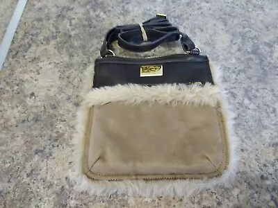 Ladies Genuine UGG Leather & Sheepskin Small Cross Body Bag • £13.99