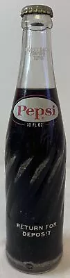 Vintage FULL PEPSI-COLA BOTTLE ~ 10 Oz • $8.96