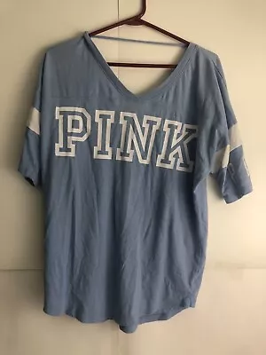 Victoria Secrets ￼Pink Women’s Shirt Blue Medium • $18.99