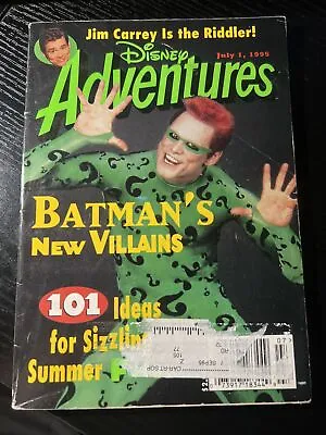 $4.99 • Buy Disney Adventures Magazine BATMAN’S VILLAINS Jim Carrey Riddler July 1995 
