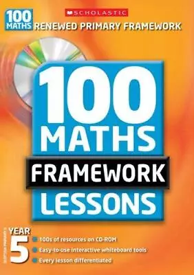 Year 5 (100 Maths Framework Lessons) McDaniel Yvette Good Condition ISBN 043 • £3.50