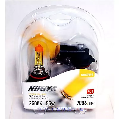 Nokya Hyper Yellow 9006 Headlight Fog Light Bulb 2500K Stage 1 • $15.95
