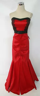 £51.47 • Buy NWT BLONDIE NITES $160 Red / Black Prom Evening Gown 3