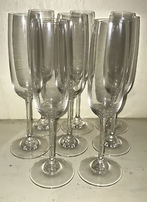 $20 • Buy Lot Set 8 Waterford Crystal Marquis VINTAGE Flutes Glass Signed DISCONTINUED