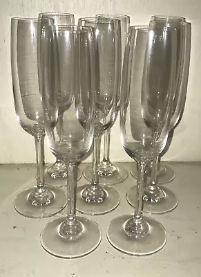 $20 • Buy Lot Set 8 Waterford Crystal Marquis VINTAGE Flutes Glass Signed DISCONTINUED