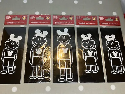 Disney Family Car Window Decal Stickers Disneyland Resort Set Of 5 Mum Dad Son + • £12.50