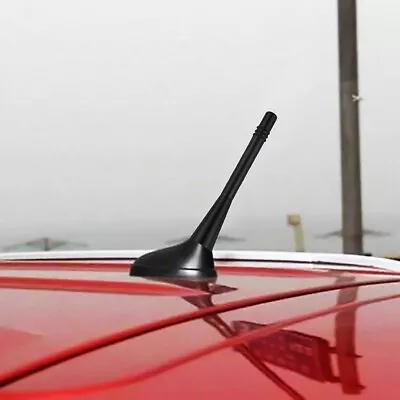 1X Car Parts Short Stubby Antenna Aerial AM/FM Radio Mast + 2 Styles Screw Black • $6.80