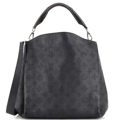 Louis Vuitton Babylone Handbag Mahina Leather PM Black • $1770.20