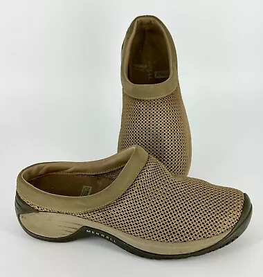 Merrell Encore Breeze 2 Womens Size 6.5 Comfort Shoe Clog Mule Slip On Deep Tan • $22.95