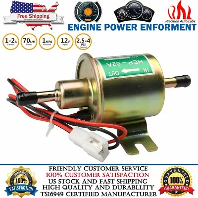 Universal Gas Diesel Fuel Pump Inline Low Pressure Electric Fuel Pump 12V HEP02A • $15.59