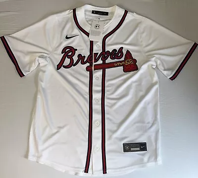 NEW Medium MLB Authentic Nike Limited Austin Riley Atlanta Braves Jersey  • $85