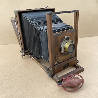 Eastman View No. 1 Improved Model 8x10 Wooden Camera W/ Brass Lens - READ • £555.38