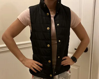 Michael Kors Women's True BLACK Quilted Vest Size XS • $19.95