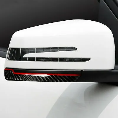 Carbon Fiber Door MIrror Collision Proof Strips Trim For Benz W204 W212 GLA GLK • $8.93