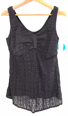 Elomi Tankini Swim Tops Black Kissimmee ES7051 4 Sizes Available New With Tags • £14.50