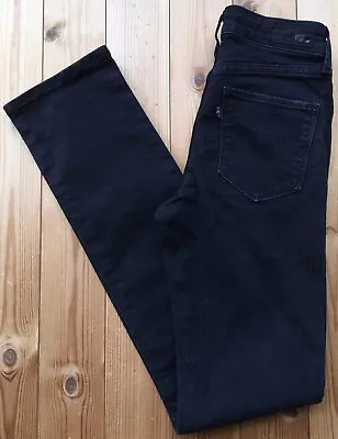 Levi's Jeans Demi Curve Straight Fit Stretch Black Classic Rise Ladies W25 L32. • £15