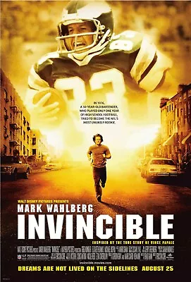 Free Same Day Shipping INVINCIBLE Mark Wahlberg Borderless 11x17 Poster • $13.99