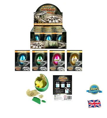 £5.99 • Buy 3x HATCHING DINOSAUR EGG Growing Baby Magic Egg Gift Experiment Educational Toy