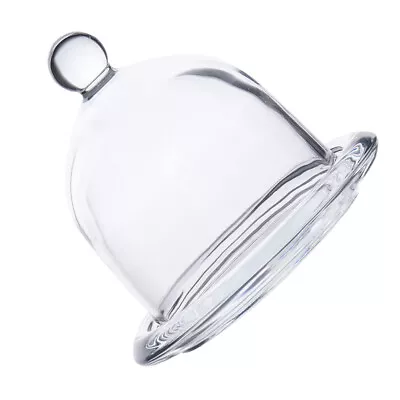 Glass Cake Stand With Dome Cover Lid Cake Display Tray • £12.45