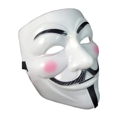 Fancy Face Mask Hacker V Anonymous For Vendetta Guy Fawkes Xmas Party Dress  • £7.99