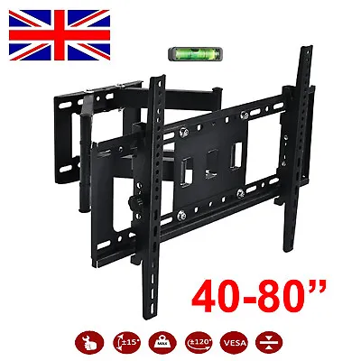 TV Wall Bracket Mount Tilt & Swivel For 40-80  LCD LED Ultra Strong LG Samsung • £29.95