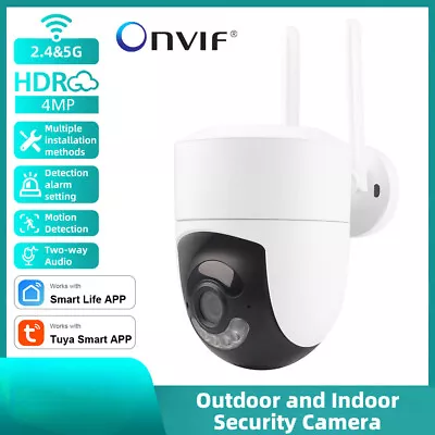 4MP 2.4G/5G Dual WiFi Home Camera Waterproof Motion Detection Alarm Surveillance • $55.58