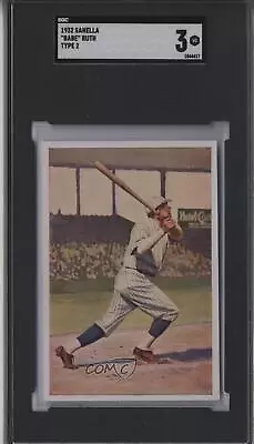 1932 Handbuch Des Sports Sanella Logo Towards Bottom On Back Babe Ruth SGC 3 HOF • $933.10