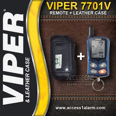Viper 7701V 2-Way LCD Remote Control AND Leather Case Combo For The Viper 5500 • $155.99