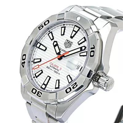 TAG Heuer Aquaracer Automatic Watch WBD2111 BA0928 40 X 45mm Case Sz White Dial • $2903.71