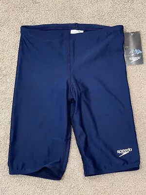 Speedo Pro LT Jammers Swimsuit Mens Size 28 Navy Blue Competition Water Polo • $22.94