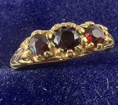 Vintage 9ct Garnet Ring. Size N. 375. • $182.02