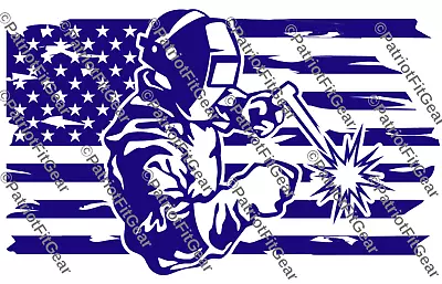 American WelderIron Worker14 X8.5 FlagMillwrightMechanicVinyl Decal • $14.65