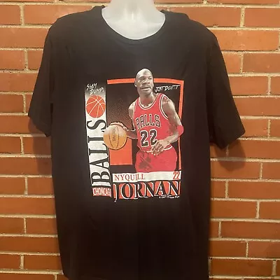 Michael Jordan Shirt 3XL 1997 Obvious Plant  Jornan Chicago Bulls BALLS Reprint • $24.99
