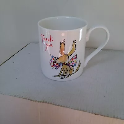 McLaggan Smith Mug Fine Bone China   Quentin Blake Thank You  Mug New Ex Con • £4.99