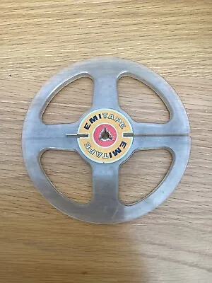 One 7 Inch EMPTY Used EMI Take Up Reel Spool For 1/4  Tape Recorder Some Wear. • £5.95