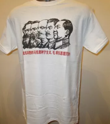 Icons Of Communism T Shirt Propaganda Poster Chairman Mao Lenin Stalin Marx W273 • $16.74