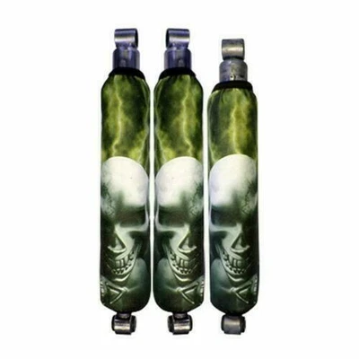 $27.49 • Buy Kawasaki V-Force KFX 700 Yellow Lightning Skull Pile ATV Shock Cover