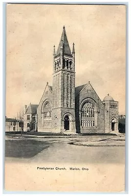 Marion Ohio OH RPPC Photo Postcard Presbyterian Church Exterior C1905's Vintage • $29.95