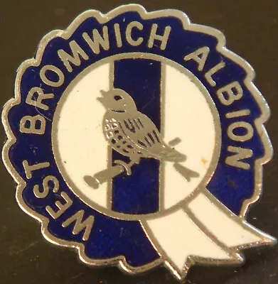 WEST BROMWICH ALBION FC Vintage Badge Maker COFFER London In Chrome 28mm X 31mm • £13