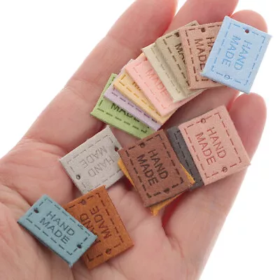  150 Pcs Knitting Tags Label Crochet Handmade Items Leather Decorate • £7.99