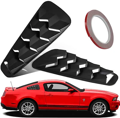 $39.89 • Buy 1/4 Quarter Side Window Louvers Scoop Cover Vent Fit For Ford Mustang 05-14