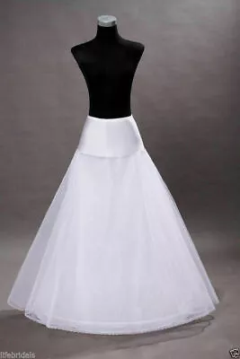 UK Wedding Petticoat Bridal Hoop Hoopless Crinoline Skirt Prom Underskirt Dress • £13.19